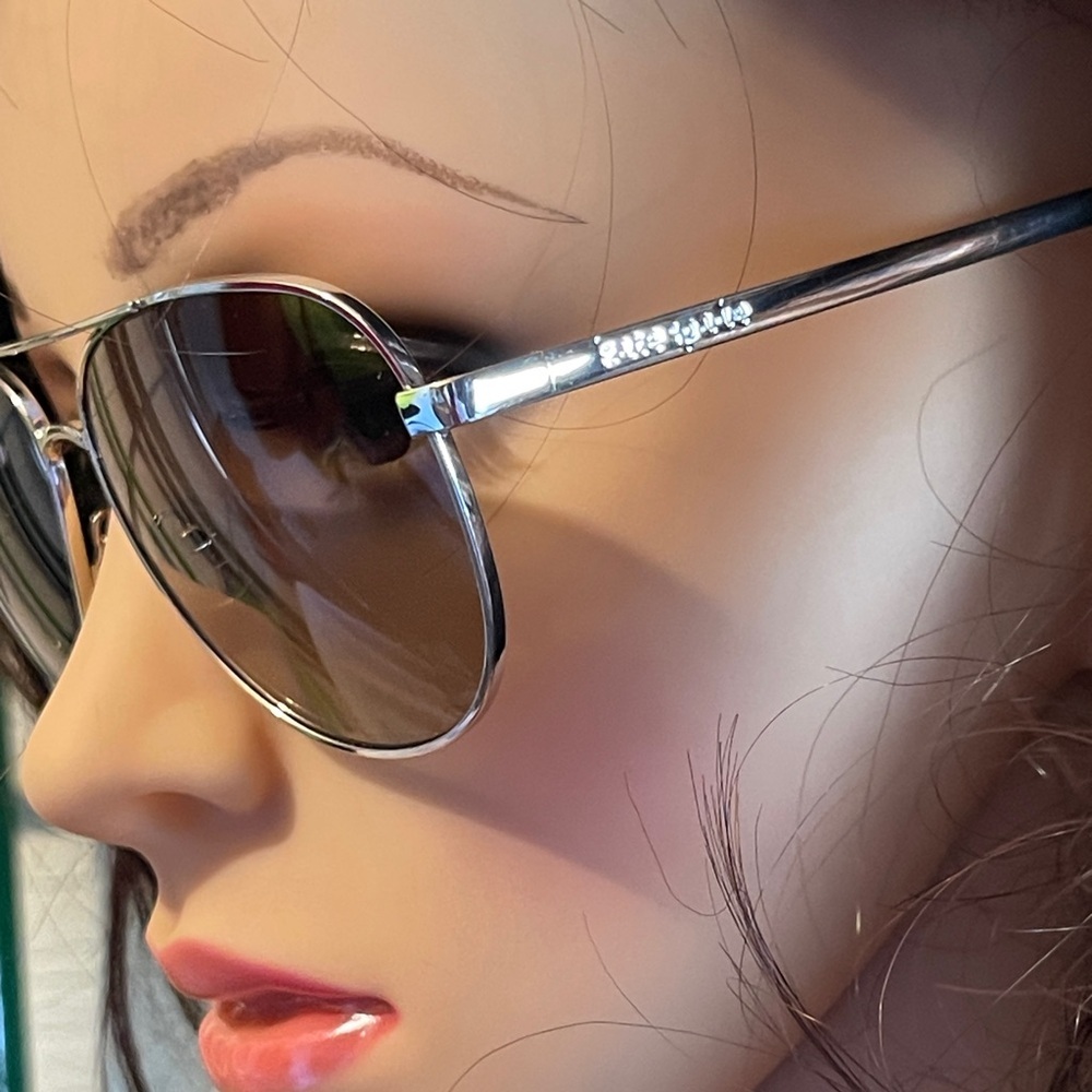 ♠️KATE SPADE NEW YORK Emmaline Sunglasses 58-14-140 Silver - Picture 2 of 12
